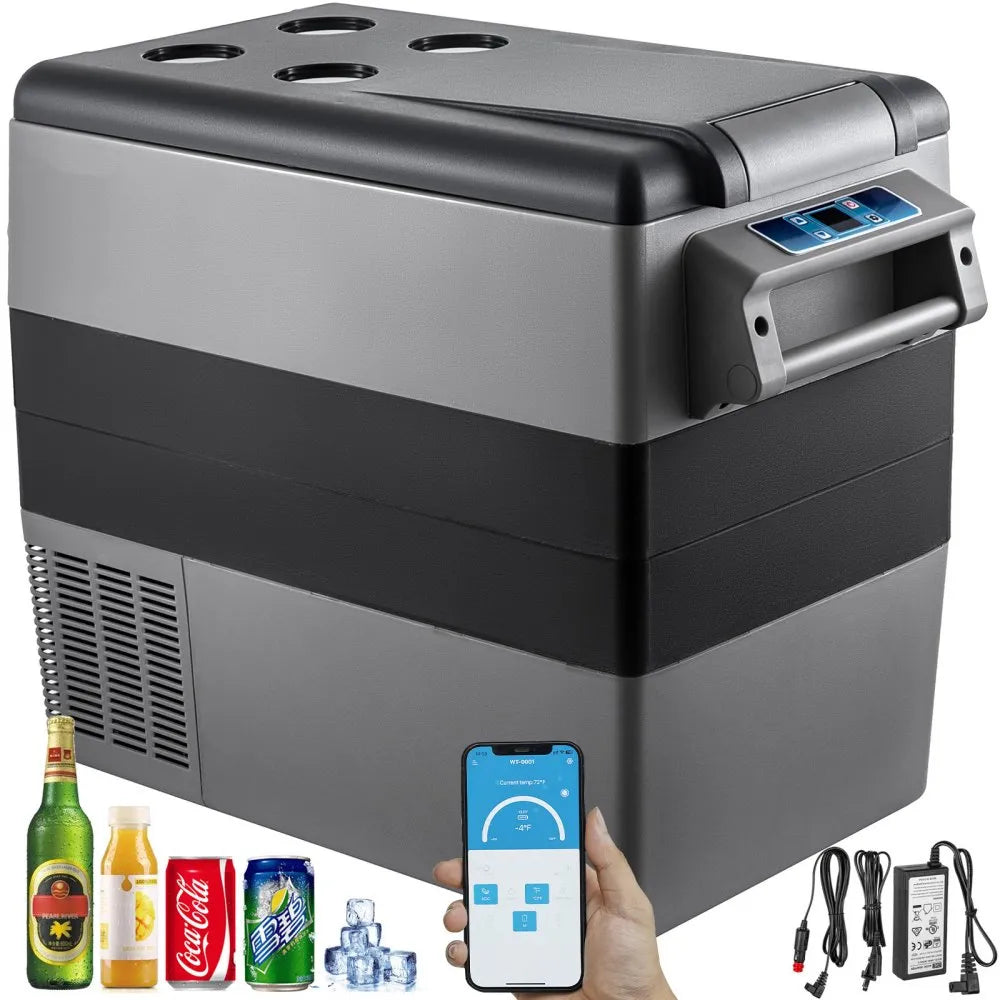 Mini Réfrigérateur Frigo Portable pour Voiture Frigo Voiture 55L