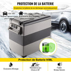 Mini Réfrigérateur Frigo Portable pour Voiture Frigo Voiture 55L