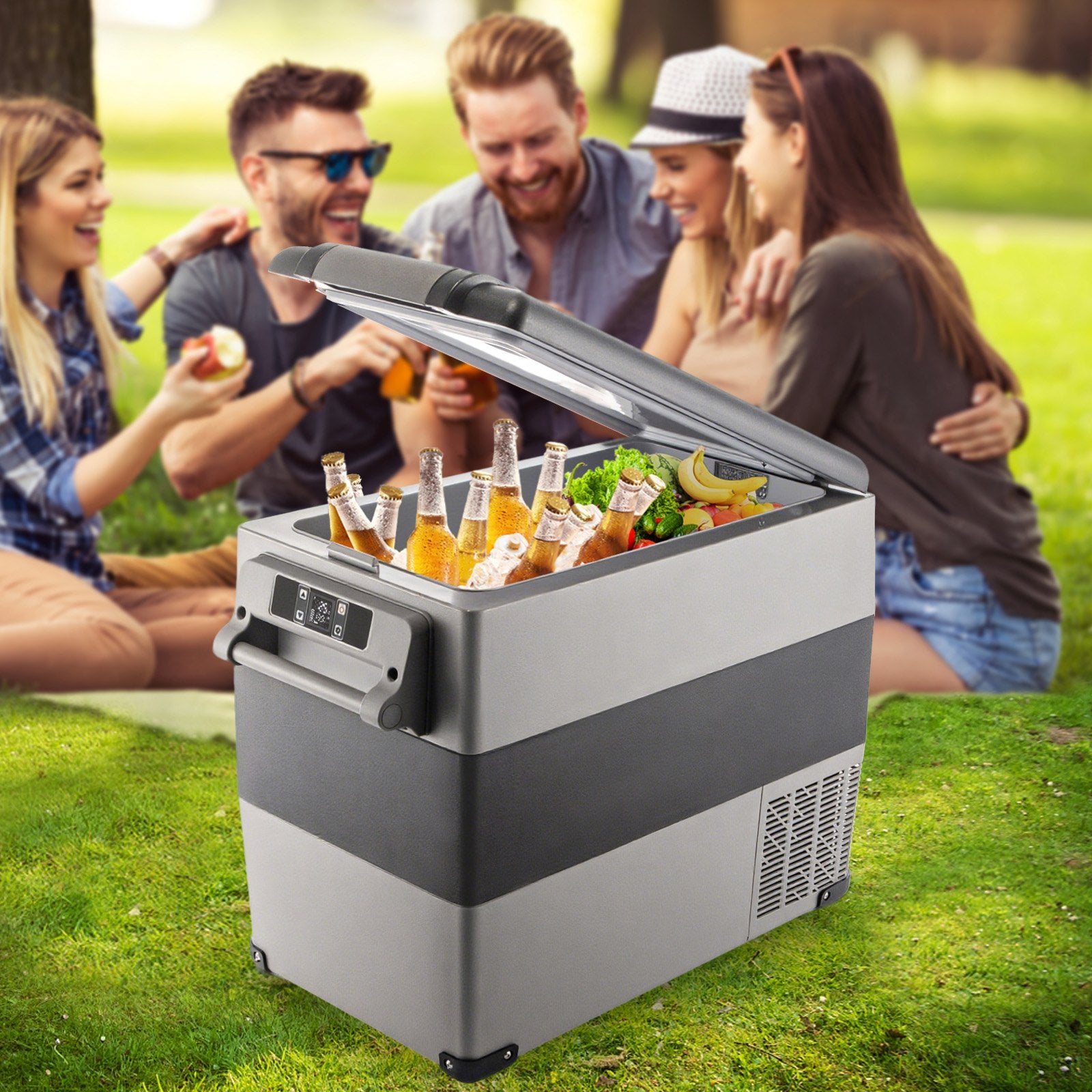 Mini Réfrigérateur Frigo Portable pour Voiture Frigo Voiture 55L